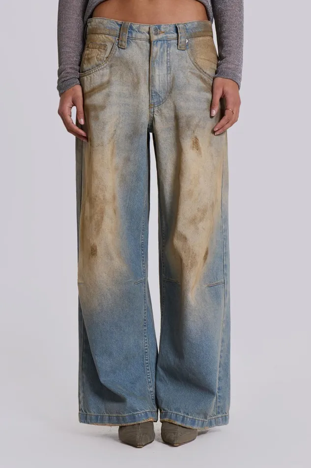 Jaded London Mud Wash Colossus Jeans Women Jeans