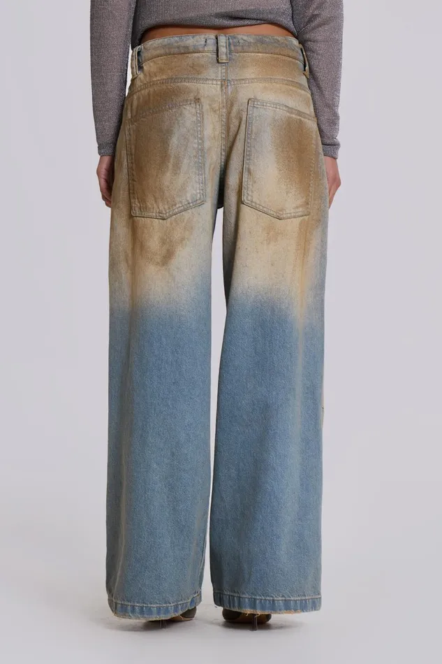 Jaded London Mud Wash Colossus Jeans Women Jeans