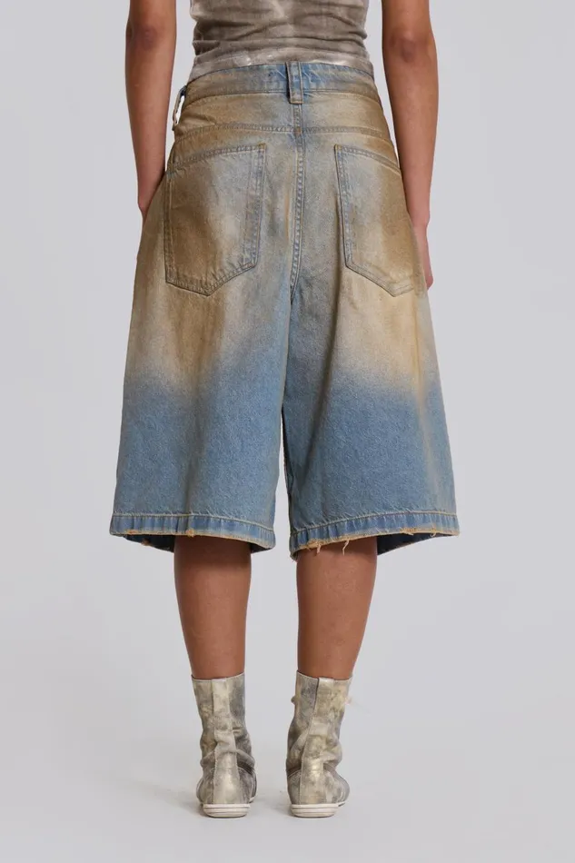 Jaded London Mud Wash Colossus Jorts Women Shorts and Jorts