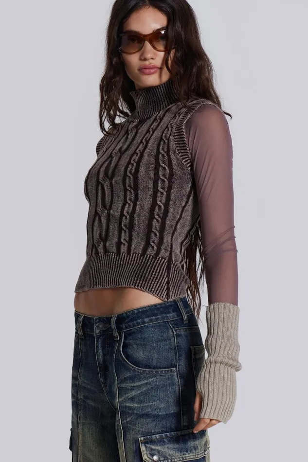 Jaded London Nixa Knit Top Women Knitwear