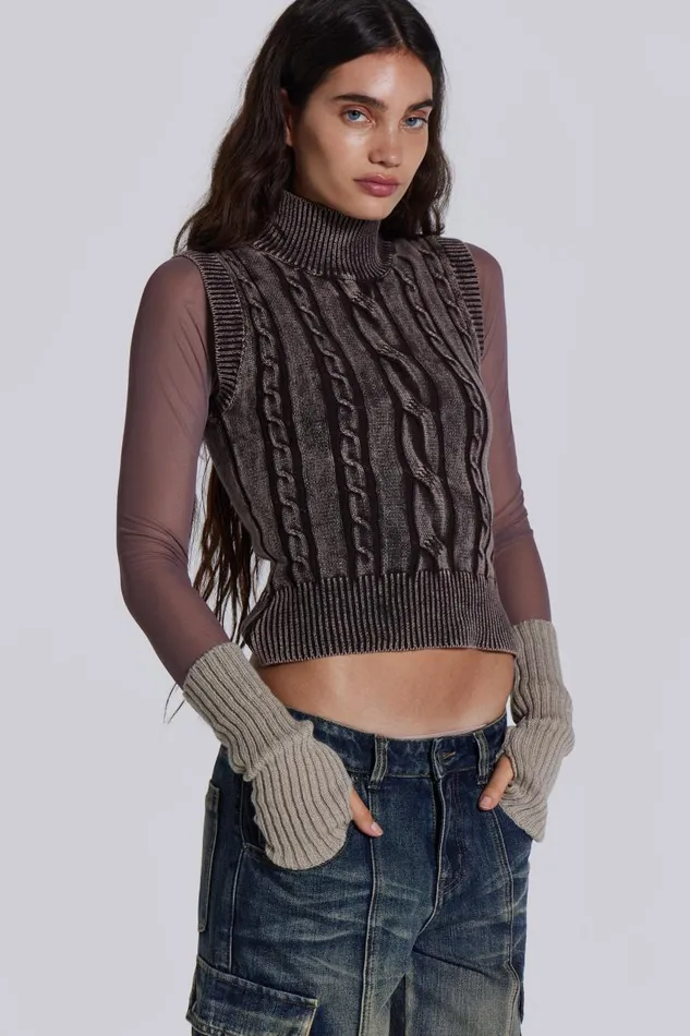 Jaded London Nixa Knit Top Women Knitwear