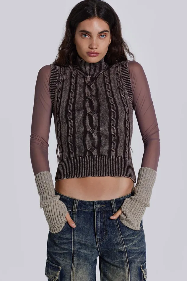 Jaded London Nixa Knit Top Women Knitwear