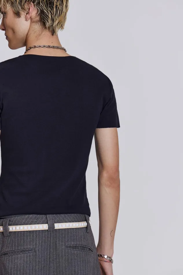 Jaded London NTRLS Black Short Sleeve Tshirt Men Basics