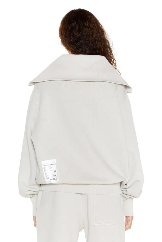 Jaded London NTRLS Stone Quarter Zip Sweatshirt Women Hoodies and Sweatshirts