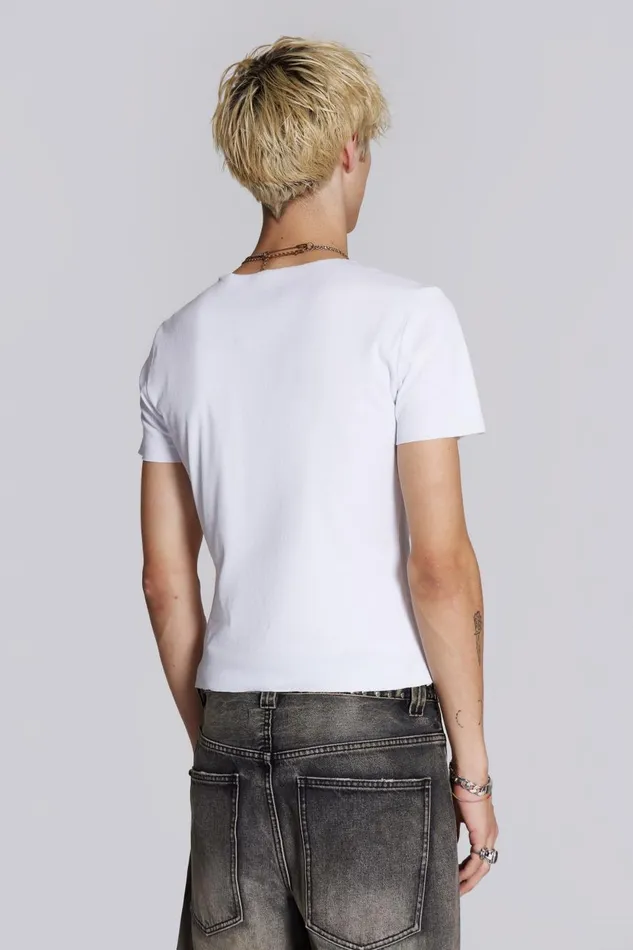 Jaded London NTRLS White Short Sleeve Tshirt Men Basics