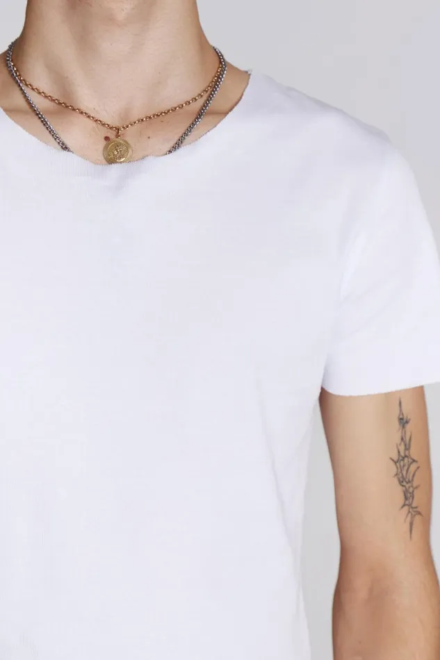 Jaded London NTRLS White Short Sleeve Tshirt Men Basics