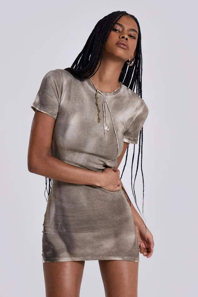 Jaded London Oil Wash Backless Mini Dress Women Mini Dresses