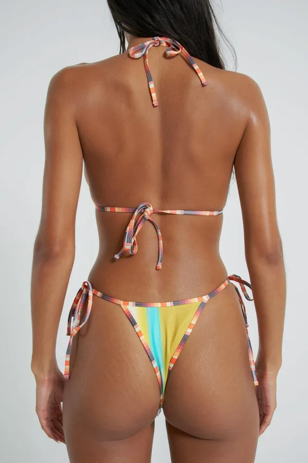 Jaded London Ombre Stripe Micro Triangle Bikini Top Women Bikini Tops