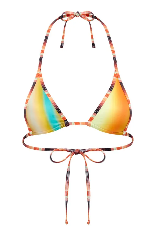 Jaded London Ombre Stripe Micro Triangle Bikini Top Women Bikini Tops