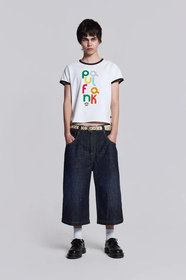 Jaded London Paul Frank Spellout Ringer Men TShirts and Vests