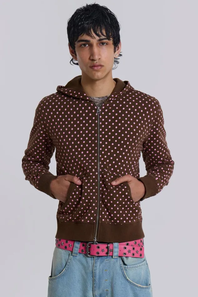 Jaded London Polka Dot Mini Monster Hoodie Men Hoodies and Sweatshirts