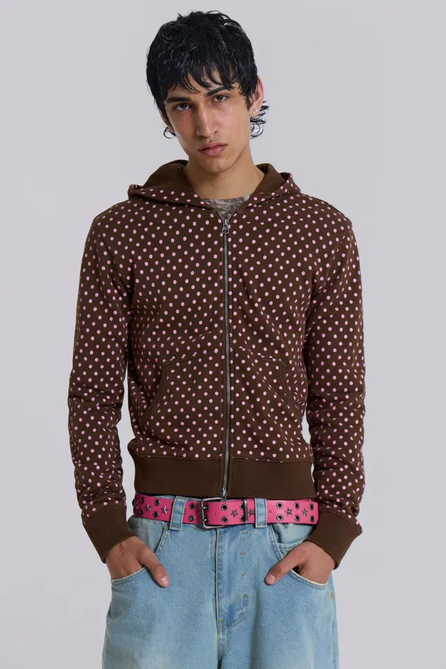 Jaded London Polka Dot Mini Monster Hoodie Men Hoodies and Sweatshirts