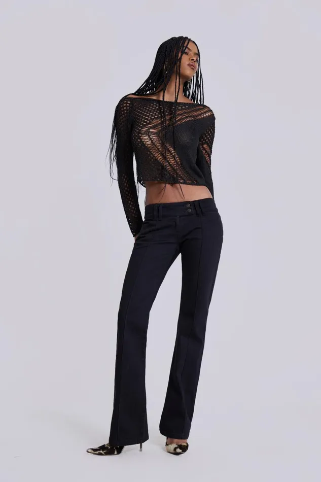 Jaded London Rave Knit Backless Top Women Knitwear