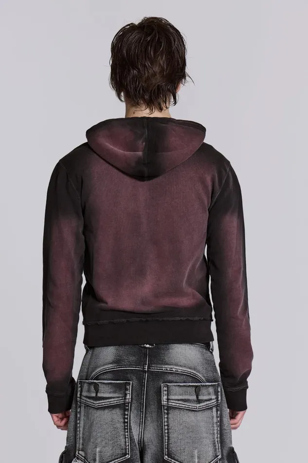 Jaded London Red Fade Mini Monster Hoodie Men Hoodies and Sweatshirts