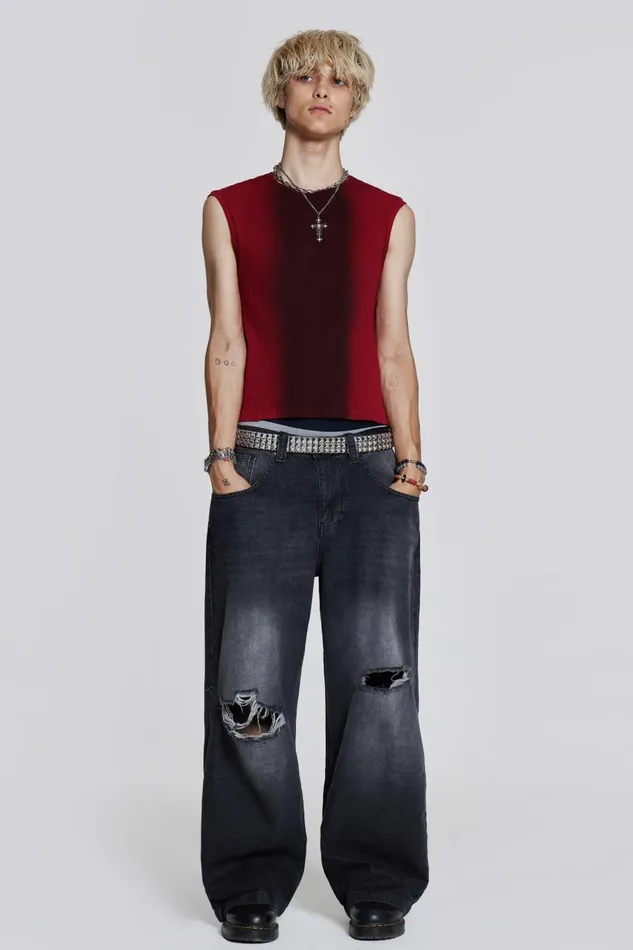 Jaded London Red Glare Tank Men TShirts and Vests