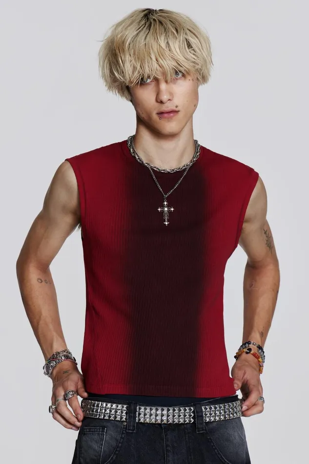 Jaded London Red Glare Tank Men TShirts and Vests