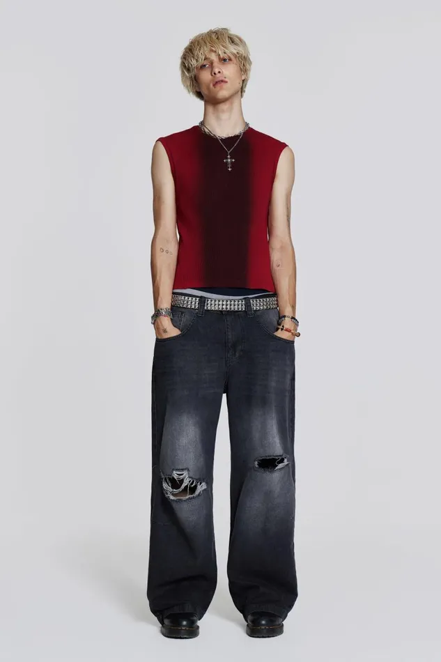 Jaded London Red Glare Tank Men TShirts and Vests