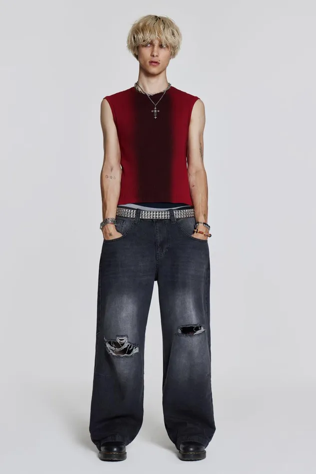 Jaded London Red Glare Tank Men TShirts and Vests