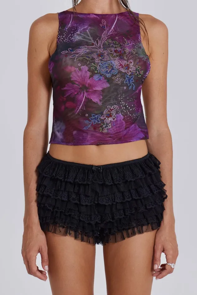 Jaded London Rhea Lace Bloomer Shorts Women CoOrds