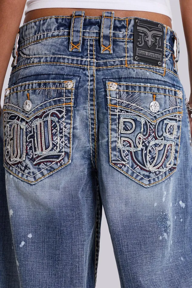 Jaded London Rock Revival Axel Colossus Jeans Women Baggy Jeans
