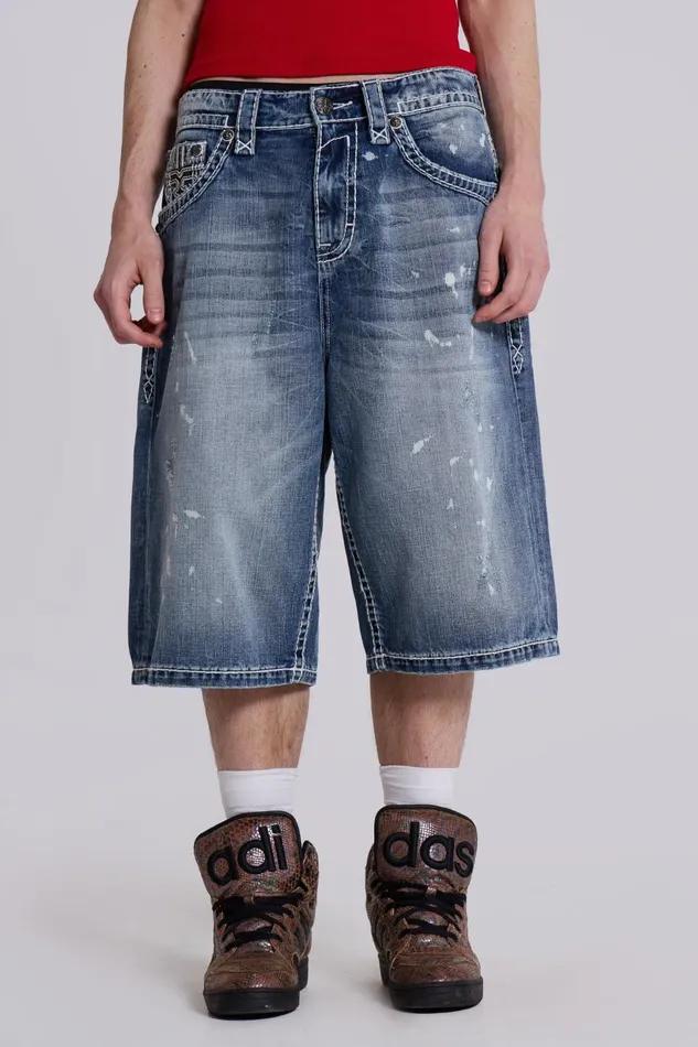 Jaded London Rock Revival Axel Colossus Jorts Women Jeans