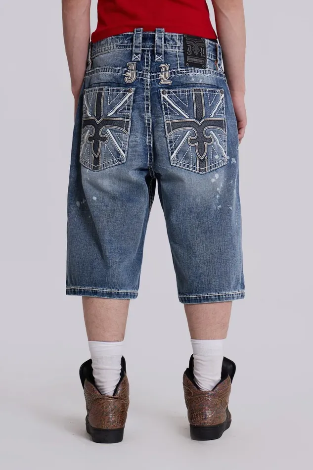 Jaded London Rock Revival Axel Colossus Jorts Women Jeans