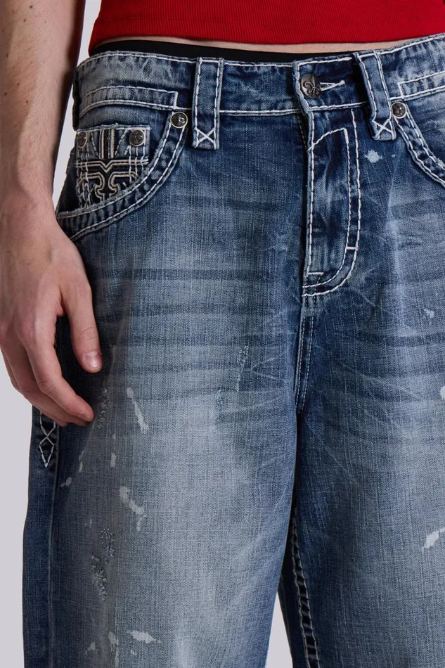 Jaded London Rock Revival Axel Colossus Jorts Women Jeans