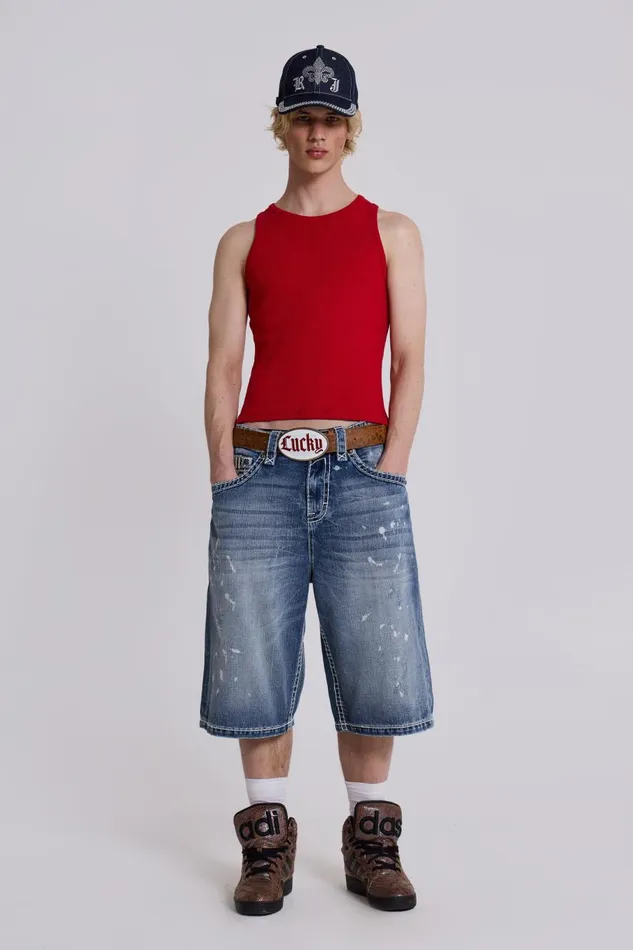 Jaded London Rock Revival Axel Colossus Jorts Women Jeans