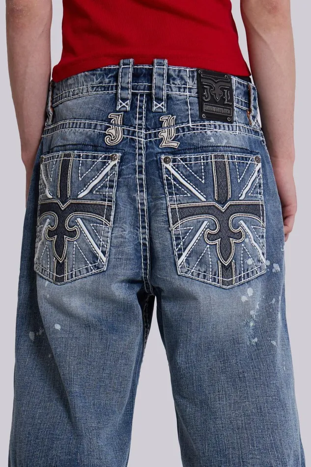 Jaded London Rock Revival Axel Colossus Jorts Women Jeans
