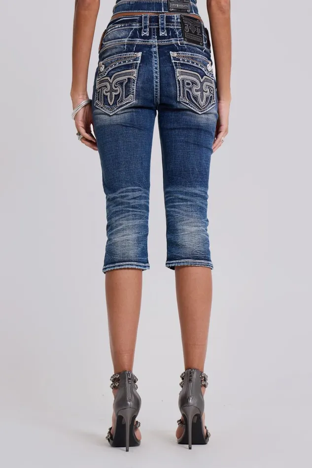 Jaded London Rock Revival Capri Jeans Women Jeans