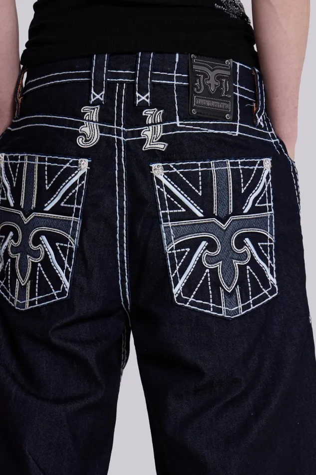 Jaded London Rock Revival River Colossus Jorts Women Jeans