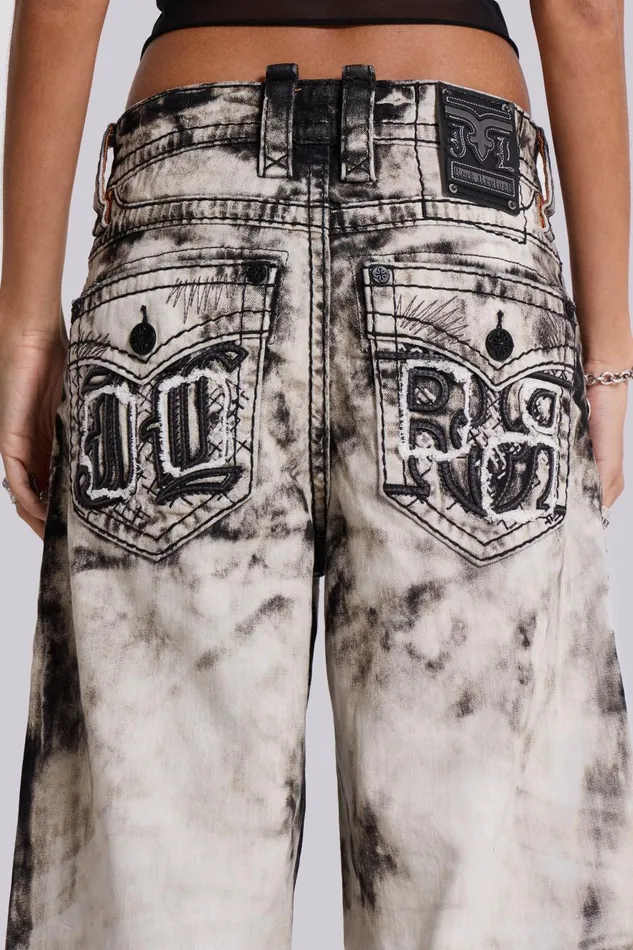 Jaded London Rock Revival Sirus Colossus Jeans Women Baggy Jeans