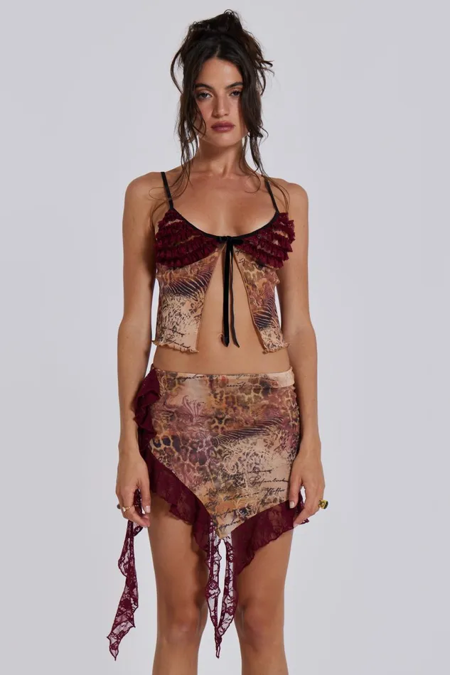 Jaded London Rose Babydoll Cami Top Women CoOrds