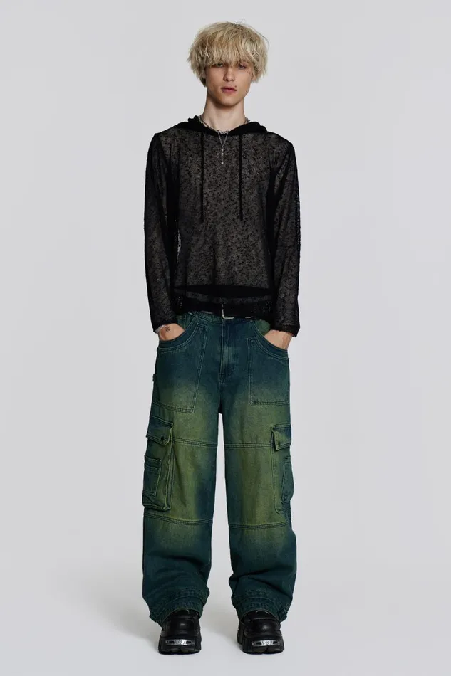 Jaded London Sandblast Monster Cargo Jeans Men Colossus Jeans