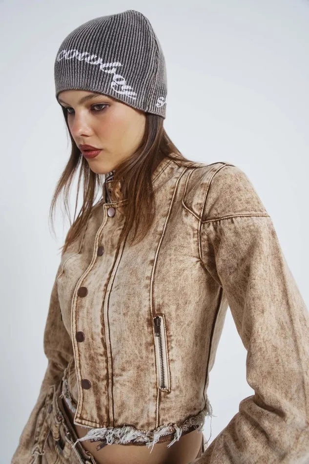 Jaded London Save A Horse Ride A Cowboy Knitted Beanie Hat Women Knitwear