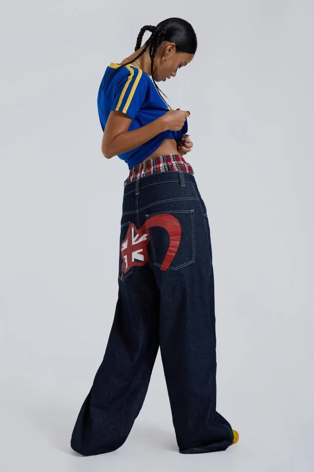 Jaded London Selvedge Collosus Jeans Women Baggy Jeans