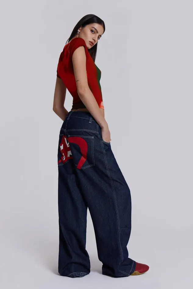 Jaded London Selvedge Collosus Jeans Women Baggy Jeans
