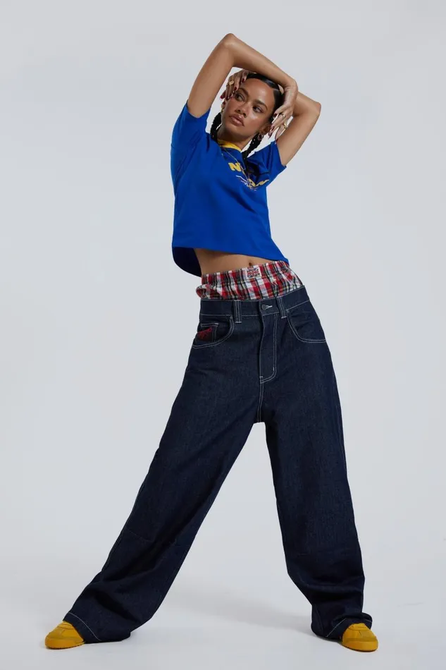 Jaded London Selvedge Collosus Jeans Women Baggy Jeans