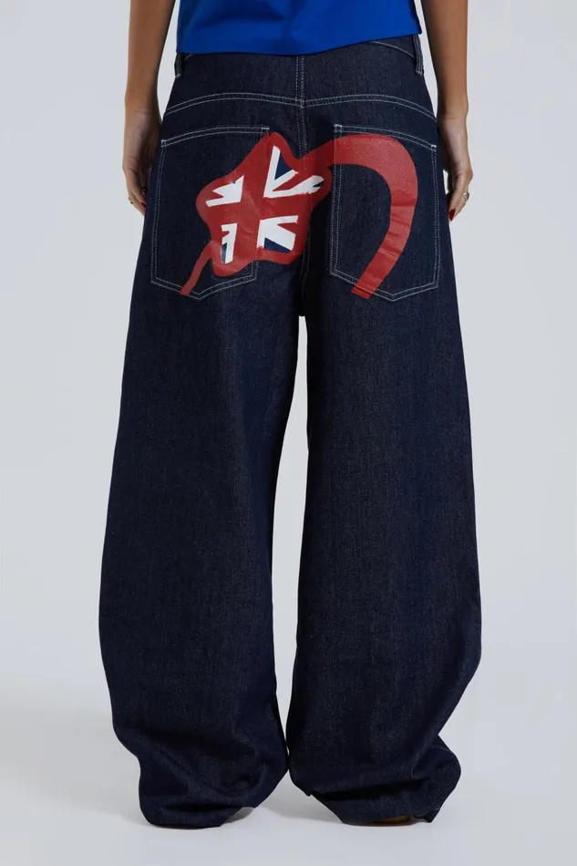 Jaded London Selvedge Collosus Jeans Women Baggy Jeans