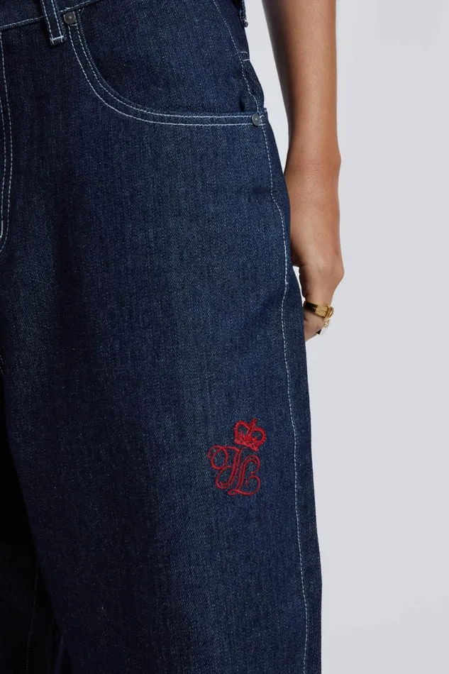 Jaded London Selvedge Jumbo Jorts Women Jeans