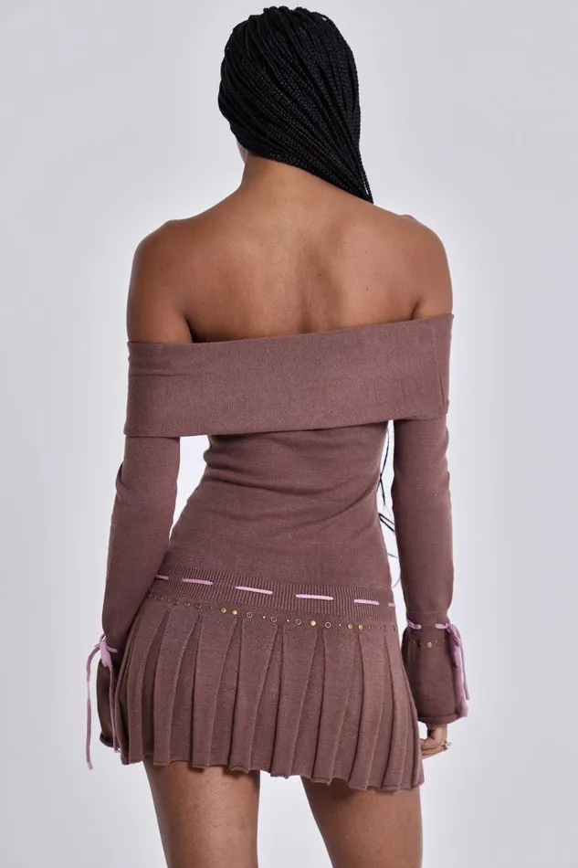 Jaded London Serena Knitted Mini Dress Women Mini Dresses