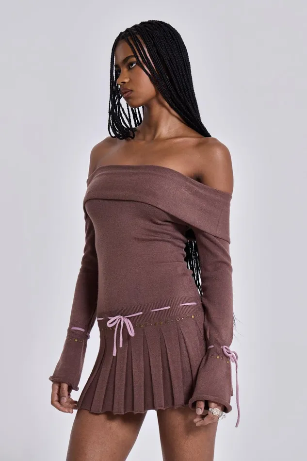 Jaded London Serena Knitted Mini Dress Women Mini Dresses