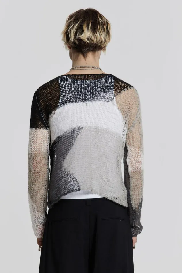 Jaded London Shrunken Abstract Knit Men Knitwear