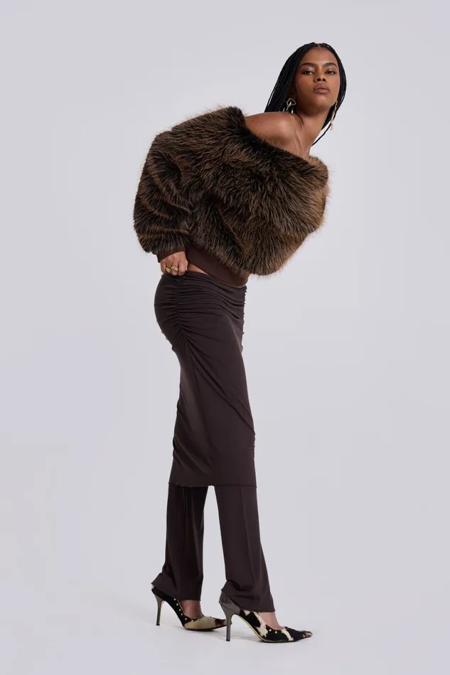Jaded London Sinu Skirt Layered Trousers Women Trousers and Pants