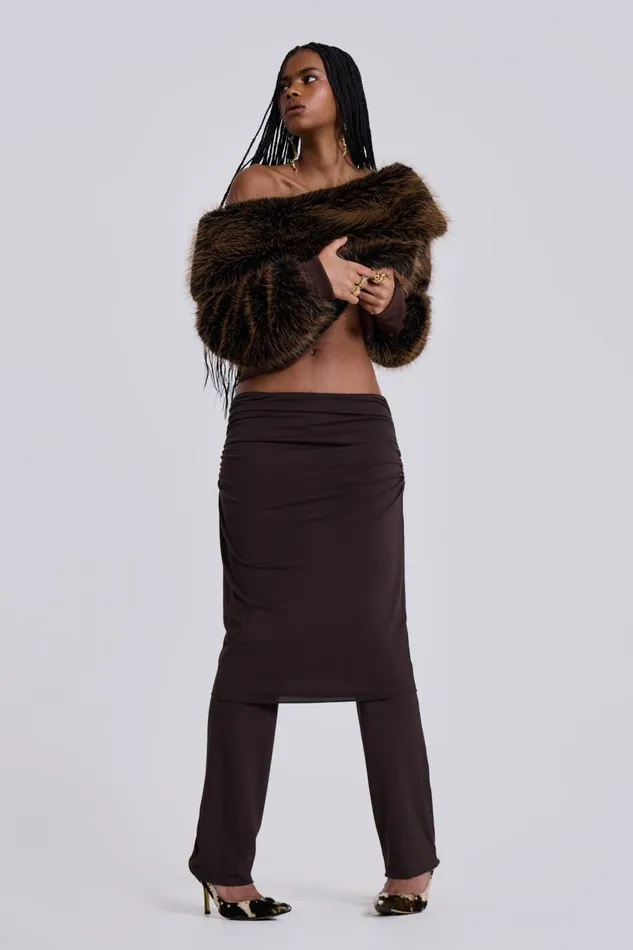 Jaded London Sinu Skirt Layered Trousers Women Trousers and Pants