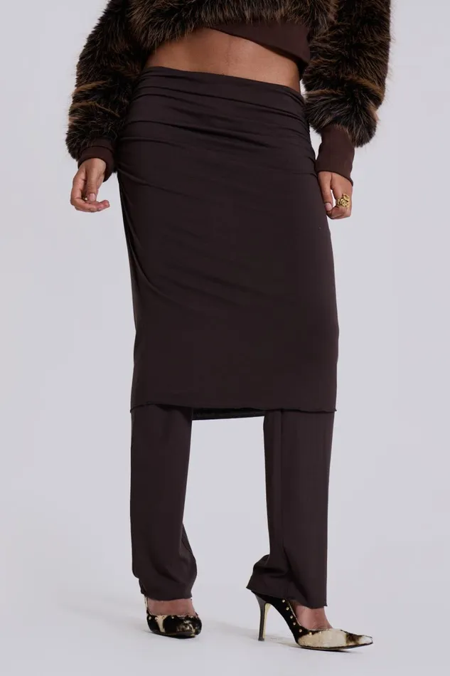 Jaded London Sinu Skirt Layered Trousers Women Trousers and Pants