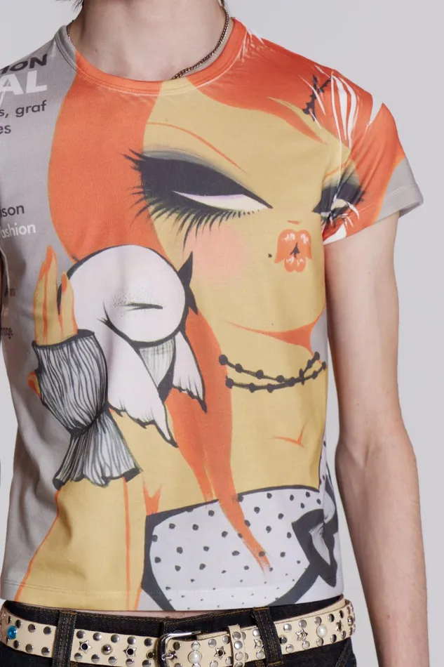 Jaded London Sleazenation Cartoon Print Tee Men TShirts and Vests