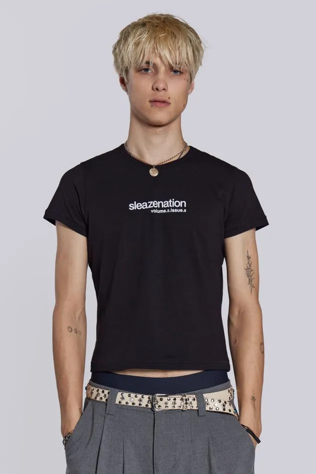Jaded London Sleazenation How Old Are You Baby Tee Men TShirts and Vests
