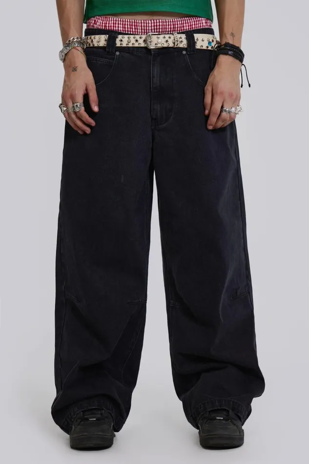 Jaded London Solid Black Colossus Jean Men Colossus Jeans