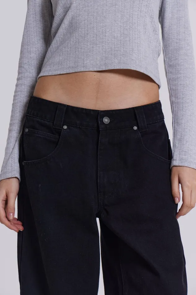 Jaded London Solid Black Colossus Jeans Women Jeans